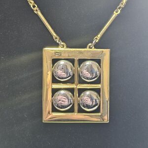 Artistry By Amway Necklace Gold And Silver Two Tone 20" With Chain Vintage